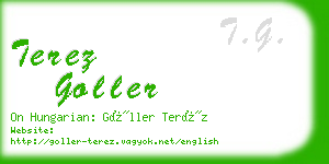 terez goller business card